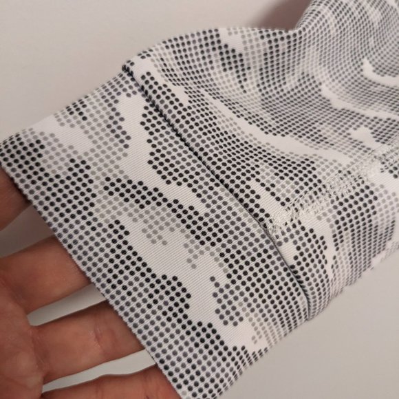 NEW TAGS ON Cutter & Buck Athletic 3/4 Zip in White Camo Sz S - Picture 3 of 9